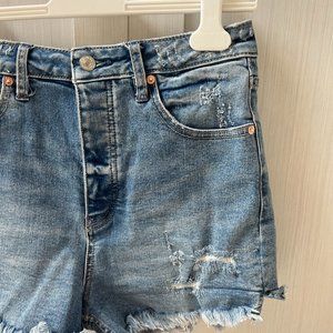 Light Wash CRVY Free People Denim Short